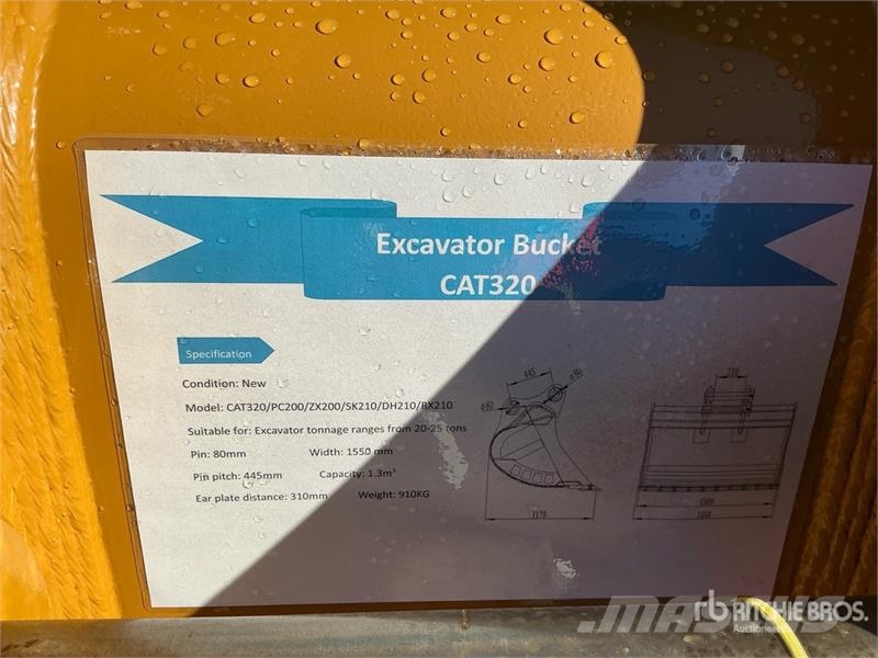 Warrior WBMCC20-1500 59 in Cleanup Excavator Bucket - Fits دلاء