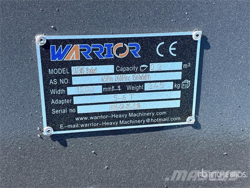 Warrior WBMCC5-1220 48 in Cleanup Excavator Bucket - Fits Bakken