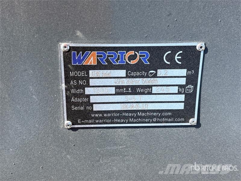 Warrior WBMCC5-1220 48 in Cleanup Excavator Bucket - Fits Lopaty