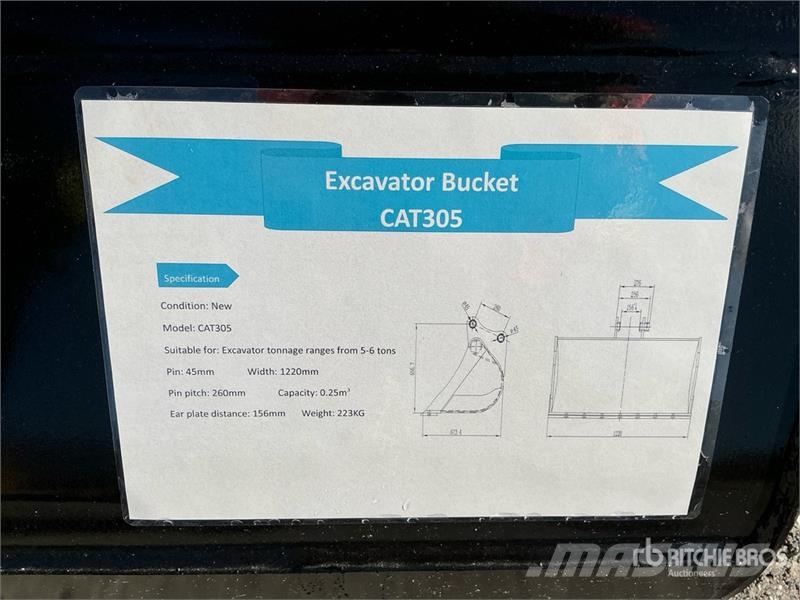 Warrior WBMCC5-1220 48 in Cleanup Excavator Bucket - Fits  دلاء