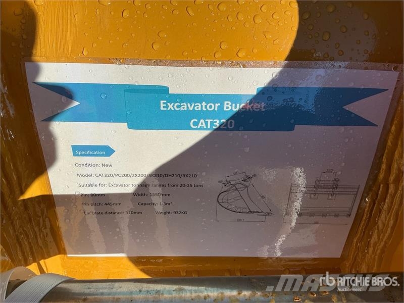 Warrior WBMCRC20-1500 59 in Q/C Digging Excavator Bucket - دلاء