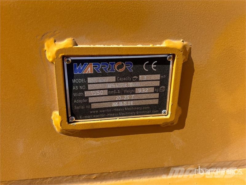 Warrior WBMCRC20-1500 59 in Q/C Digging Excavator Bucket - Lopaty