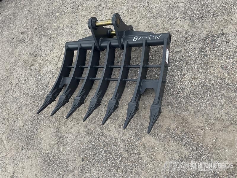 Warrior WBRC05-1000 39 in Excavator Rake - Fits Cat 305 /  مكابس وميبسات التبن