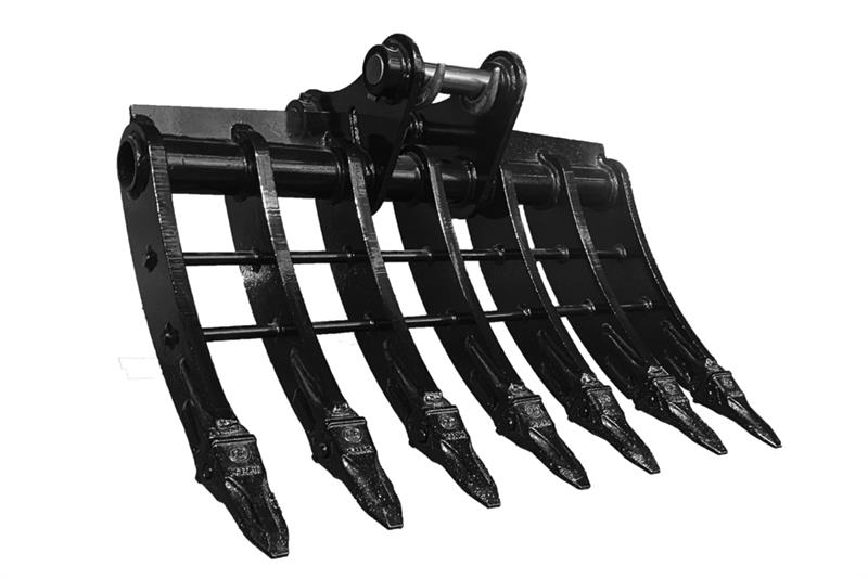 Warrior WBRC05-1000 39 in Excavator Rake - Fits Cat 305 /  Raker og høyvendere