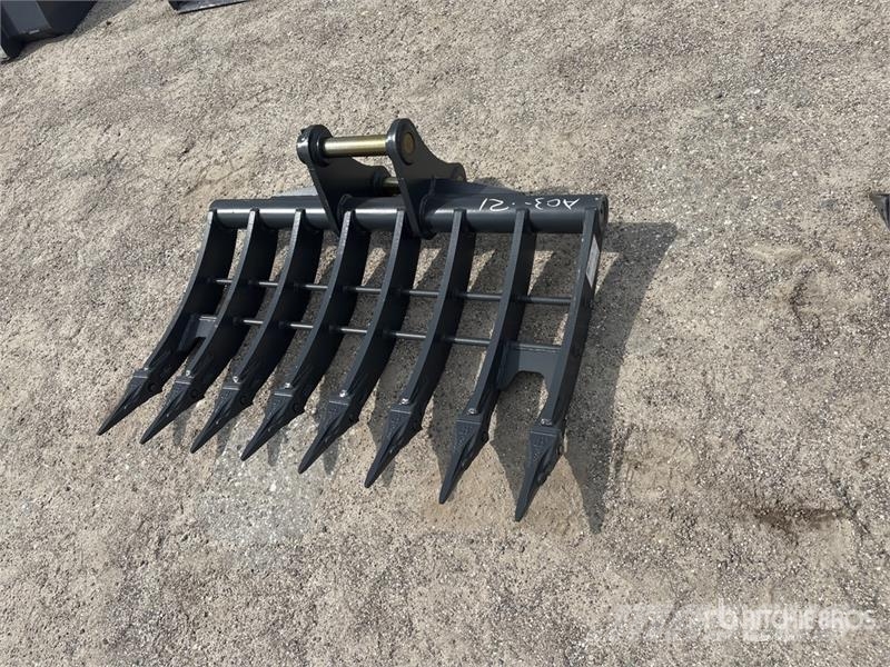 Warrior WBRC07-1200 47 in Excavator Rake - Fits Cat 307 /  مكابس وميبسات التبن