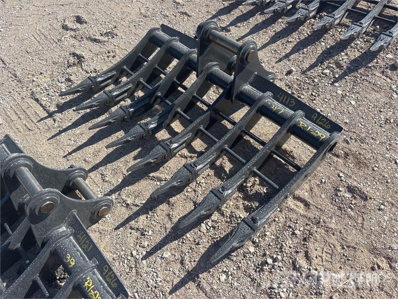 Warrior WBRC07-1200 47 in Excavator Rake - Fits Cat 307 / 갈퀴 및 테더