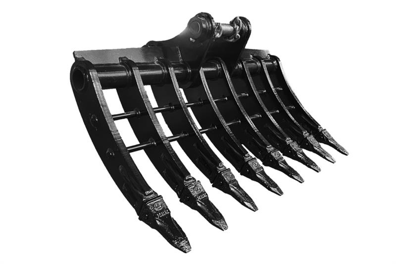 Warrior WBRC07-1200 47 in Excavator Rake - Fits Cat 307 /  Raker og høyvendere