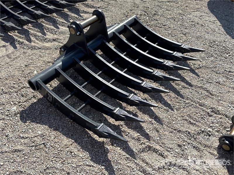 Warrior WBRC07-1200 47 in Excavator Rake - Fits Cat 307 / Ranghinatori