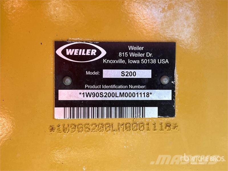 Weiler S200 Wheel Soil Stabilizer Reclaimer Építőipar - Egyebek
