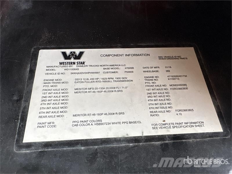 Western Star 4700SB 6x4 Flatbed Truck Flatbed / Dropside trucks
