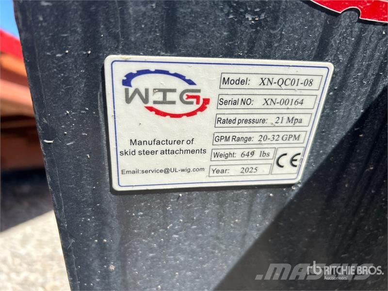 Wig XN-QC01-08 14 in Skid Steer Stump Grinder Grapa si pluguri rotative