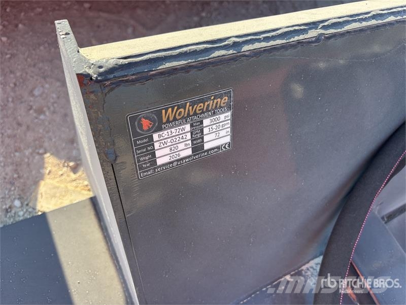 Wolverine BC-13-72W 72 in Skid Steer Brush Cutter Monterade och påhängda gräsklippare