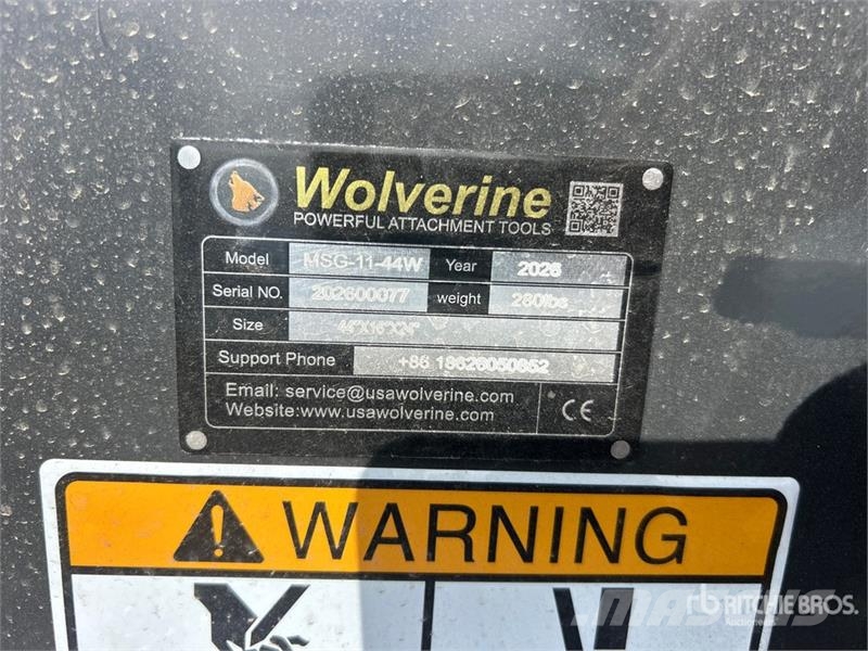  Wolverine MSG-11-44W 44 in Mini Skid Steer Grapple Grijpers