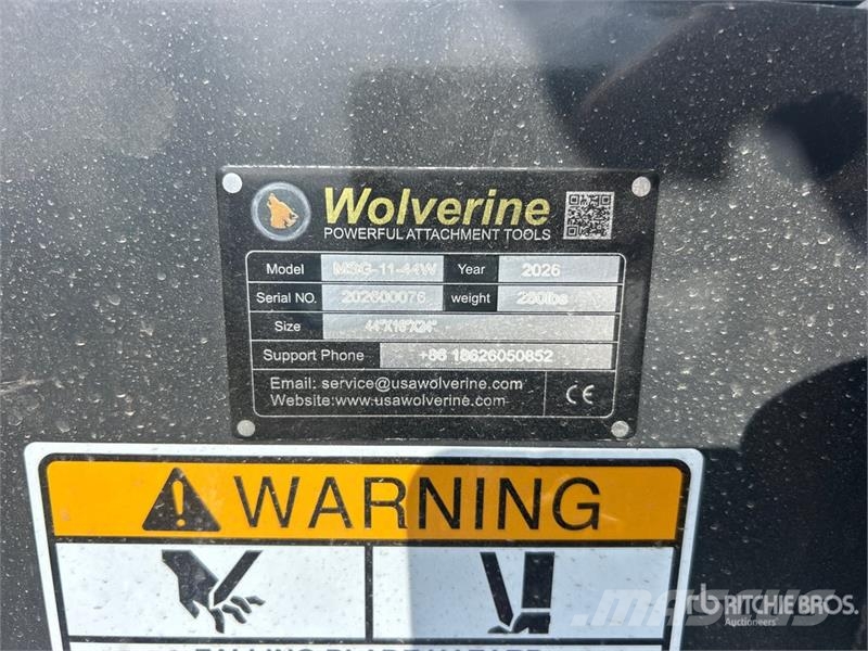  Wolverine MSG-11-44W 44 in Mini Skid Steer Grapple Grijpers