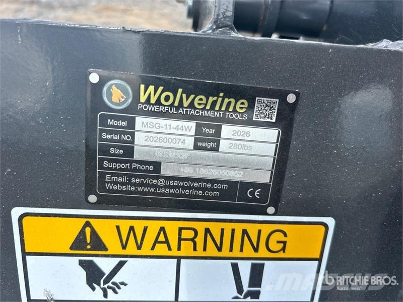  Wolverine MSG-11-44W 44 in Mini Skid Steer Grapple Grijpers