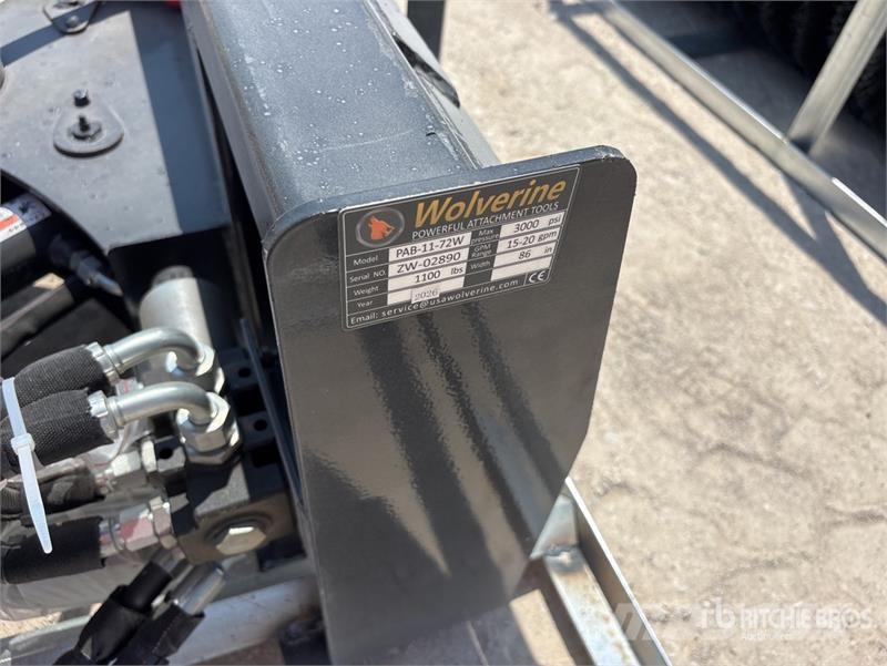 Wolverine PAB-11-72W 72 in Skid Steer Broom (Unuse Süpürgeler