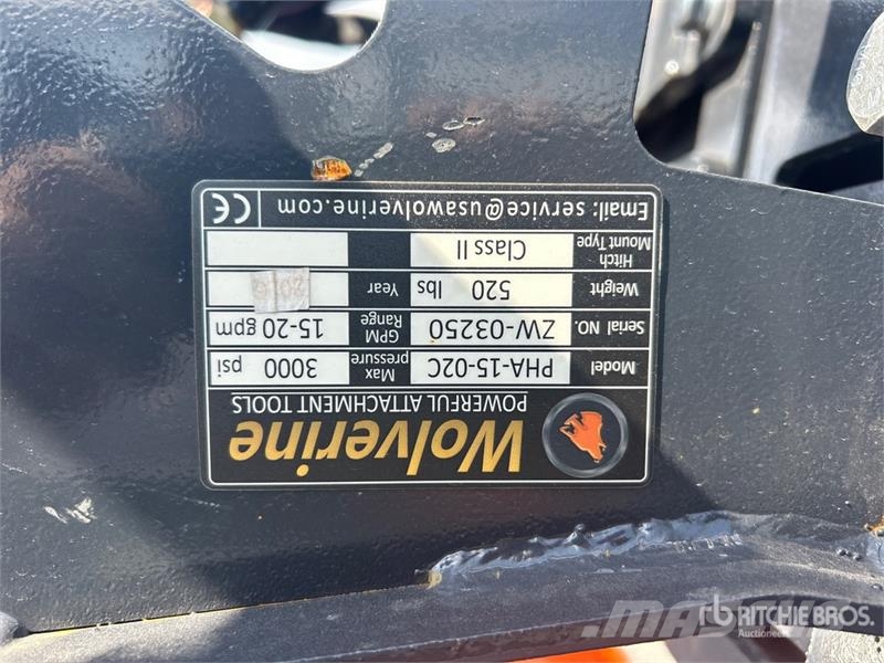  Wolverine PHA-15-02C Skid Steer 3-Point Adapter (U Other components