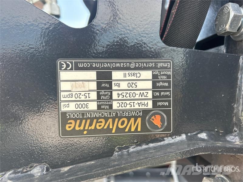 Wolverine PHA-15-02C Skid Steer 3-Point Adapter (U Other components
