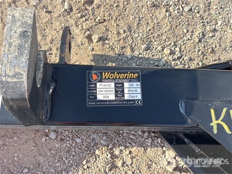 Wolverine PT-16-02C Skid Steer 3-Point Adapter (Un Other components