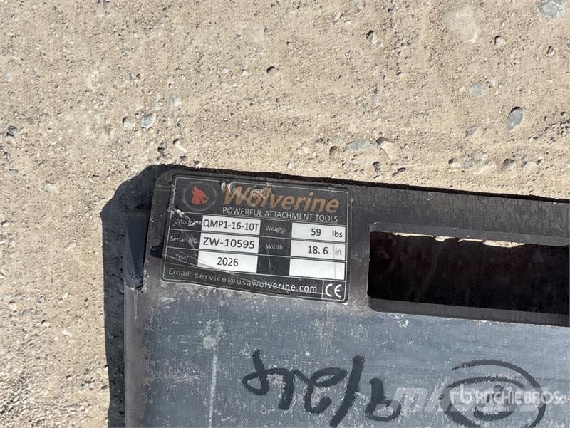 Wolverine QMP1-16-10T Skid Steer Attachment Mounti Other components