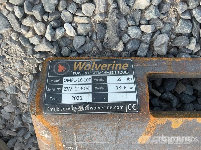 Wolverine QMP1-16-10T Skid Steer Attachment Mounti Other components