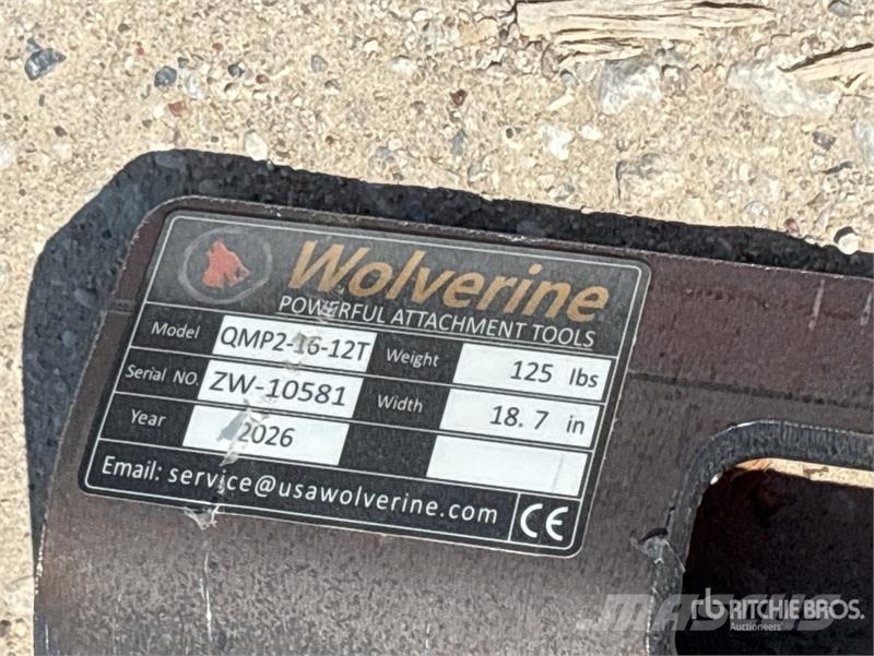 Wolverine QMP2-16-12T Skid Steer Attachment Mounti Other components