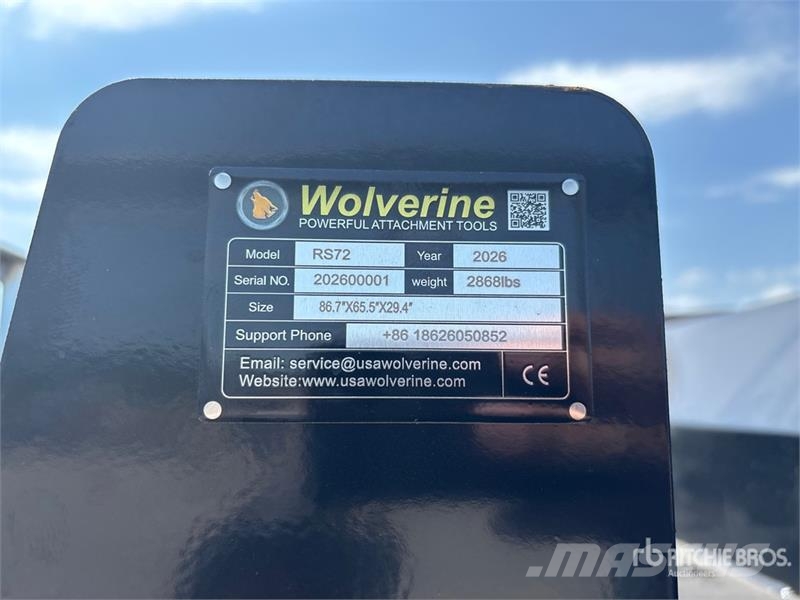 Wolverine RS72 Angled Skid Steer Sweeper (Unused) Süpürgeler