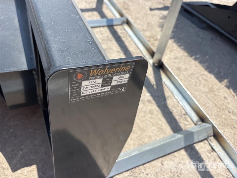 Wolverine RS72 Manual Angled Skid Steer Broom (Unu Süpürgeler