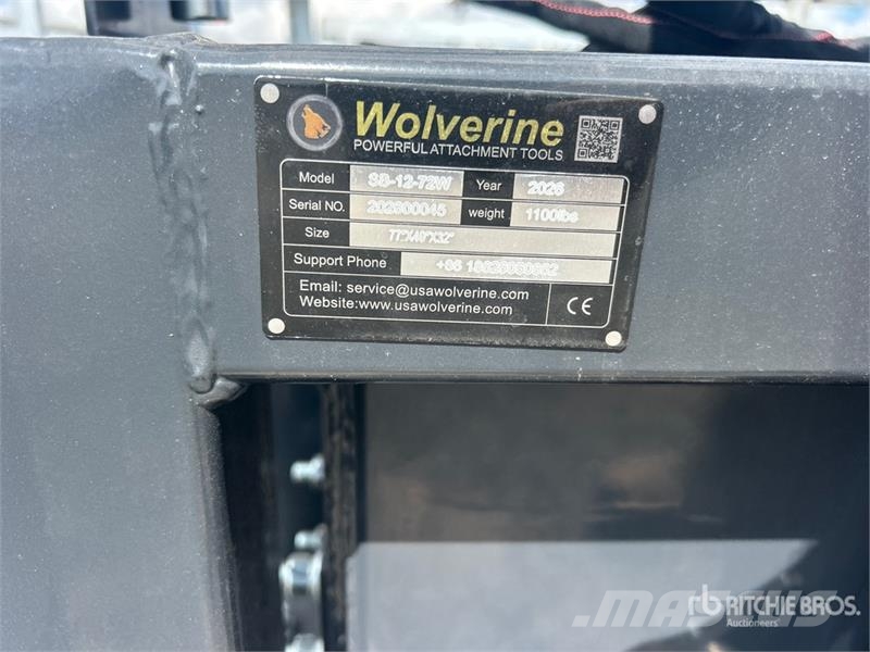  Wolverine SB-12-72W Skid Steer Screening Bucket (U スクリーンバケット/スケルトンバケット