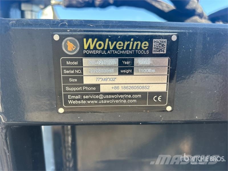  Wolverine SB-12-72W Skid Steer Screening Bucket (U スクリーンバケット/スケルトンバケット