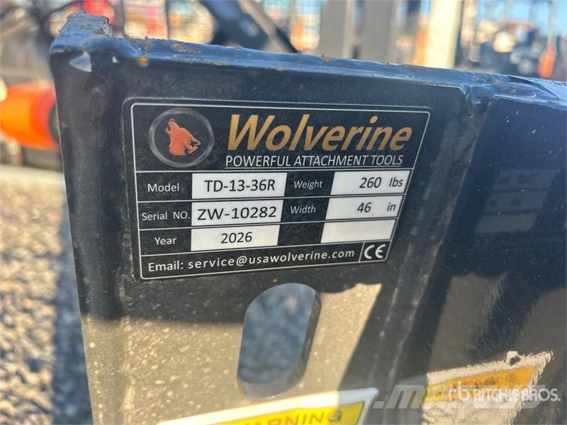 Wolverine TD-13-36R Skid Steer Tree Spade (Unused) Other components