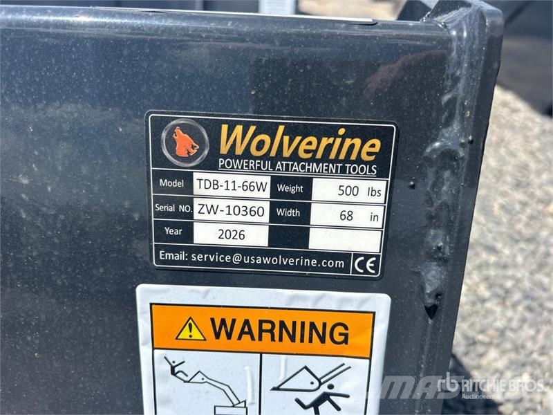 Wolverine TDB-11-66W 66 in Skid Steer Bucket (Unus Godet