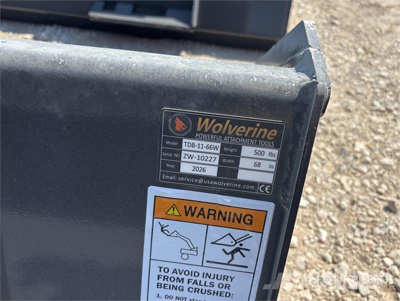  Wolverine TDB-11-66W 66 in Skid Steer Bucket (Unus Buckets