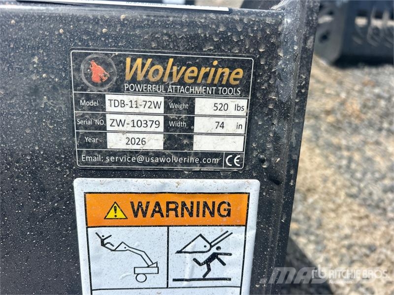 Wolverine TDB-11-72W Skid Steer Bucket (Unused) Godet