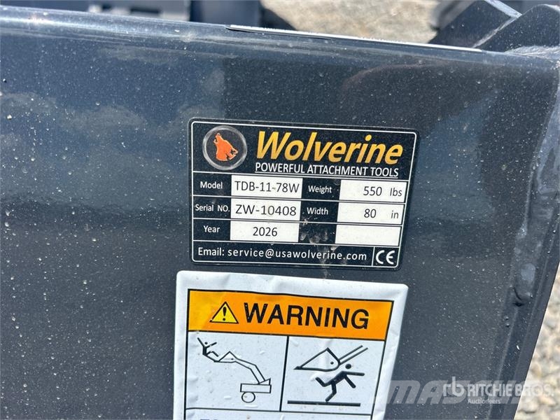 Wolverine TDB-11-78W Skid Steer Bucket (Unused) Godet