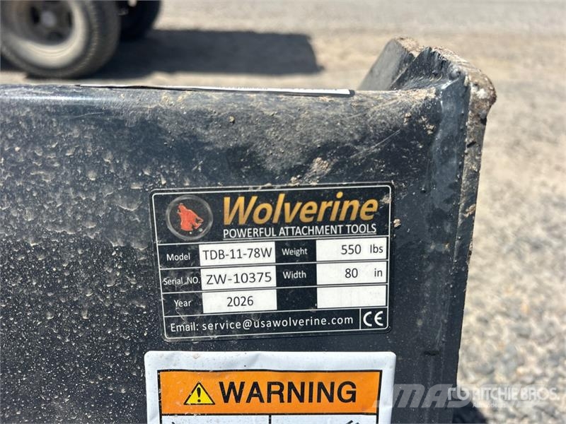Wolverine TDB-11-78W Skid Steer Bucket (Unused) Godet