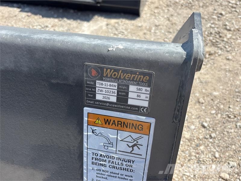  Wolverine TDB-11-84W Skid Steer Bucket (Unused) Buckets