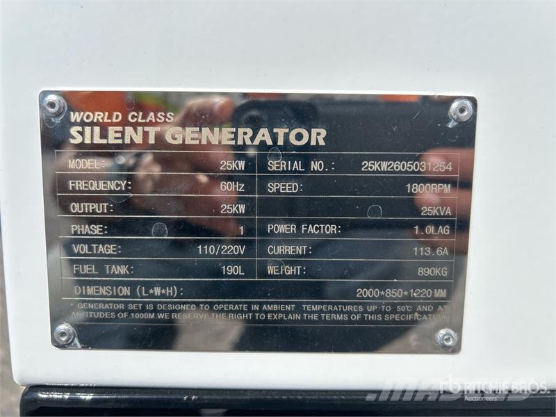 World Class 25 kW Skid-Mounted Generator Set Dizelski agregati