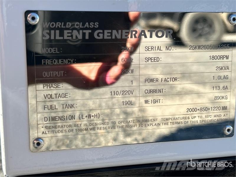 World Class 25KW 25 kW Skid-Mounted Generator Set Generatori diesel