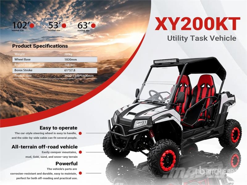 XY200KT-BLACK Utility Vehicle (Unused) Haszongépek