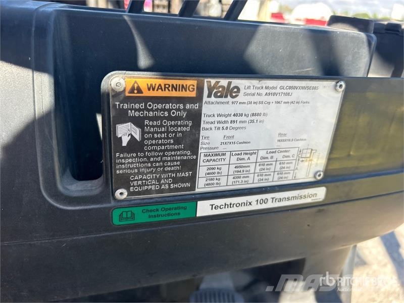 Yale 4800 lb Cushion Tire Forklift 그 외 지게차
