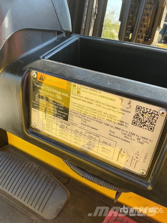 Yale E50XN-33 4600 lb Electric Forklift (Inoperable) Elmotviktstruckar