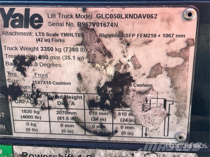 Yale GC040LX 4000 lb Forklift Περονοφόρα ανυψωτικά κλαρκ - άλλα