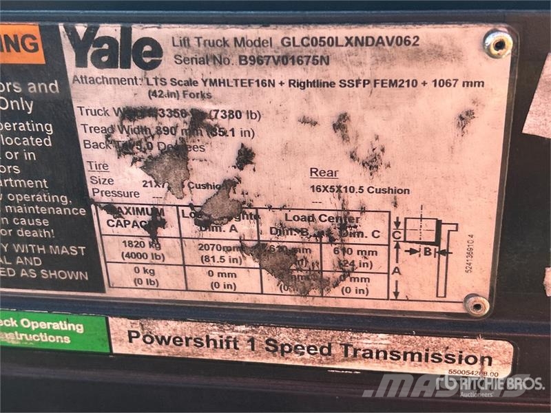 Yale GC040LX 4000 lb Forklift 그 외 지게차