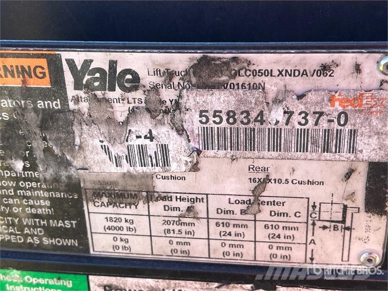 Yale GC040LX 4000 lb Forklift フォークリフト - その他