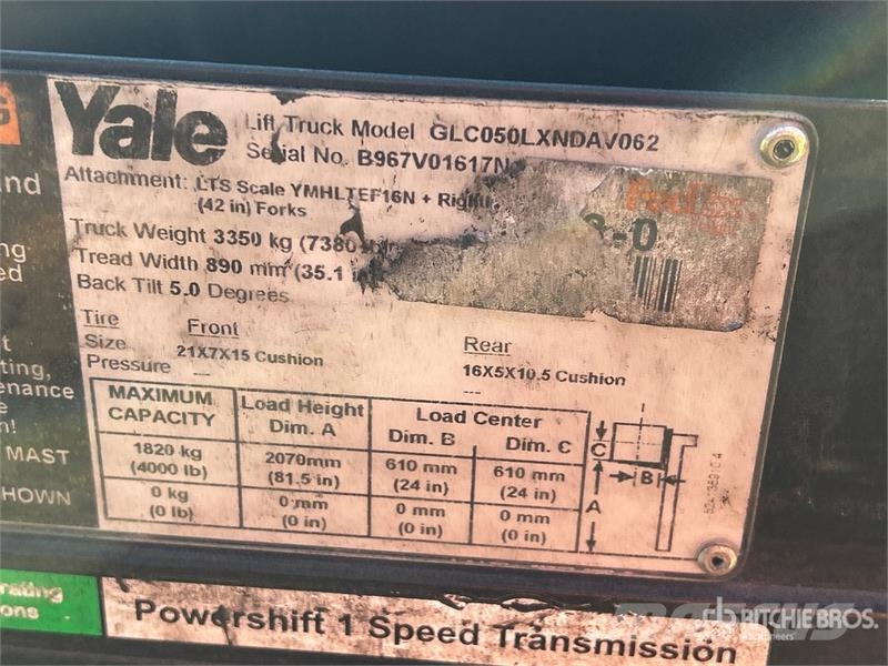 Yale GC040LX 4000 lb Forklift フォークリフト - その他