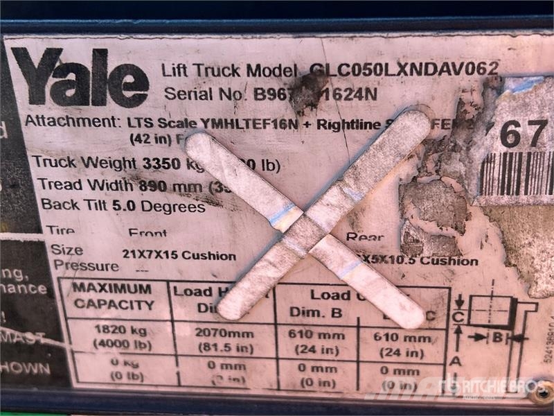 Yale GC040LX 4000 lb Forklift 그 외 지게차