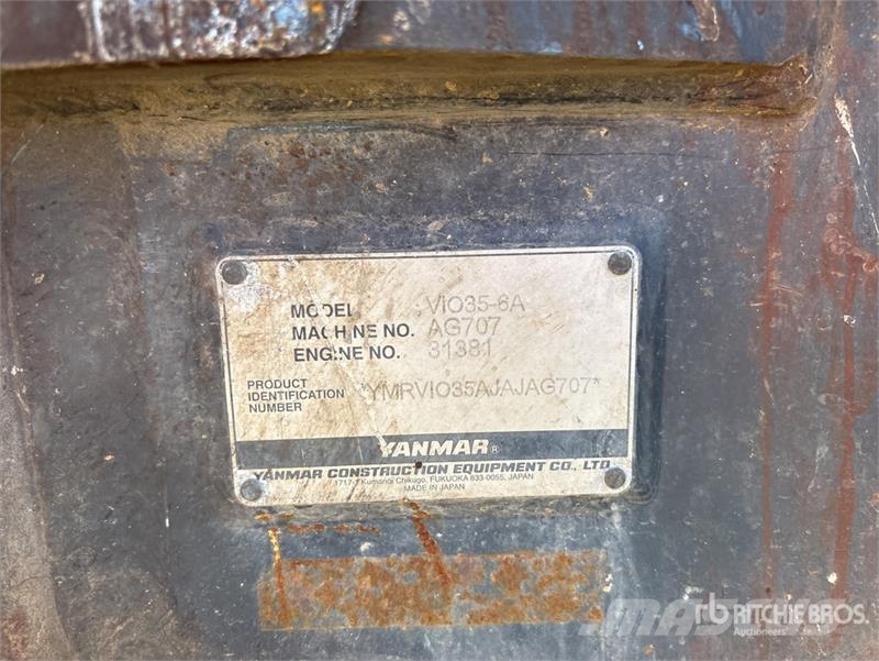 Yanmar VIC35-6A Mini Excavator Mini rýpadla < 7t