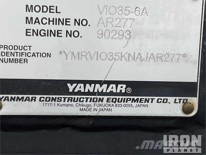 Yanmar ViO35-6A Mini bageri <7t