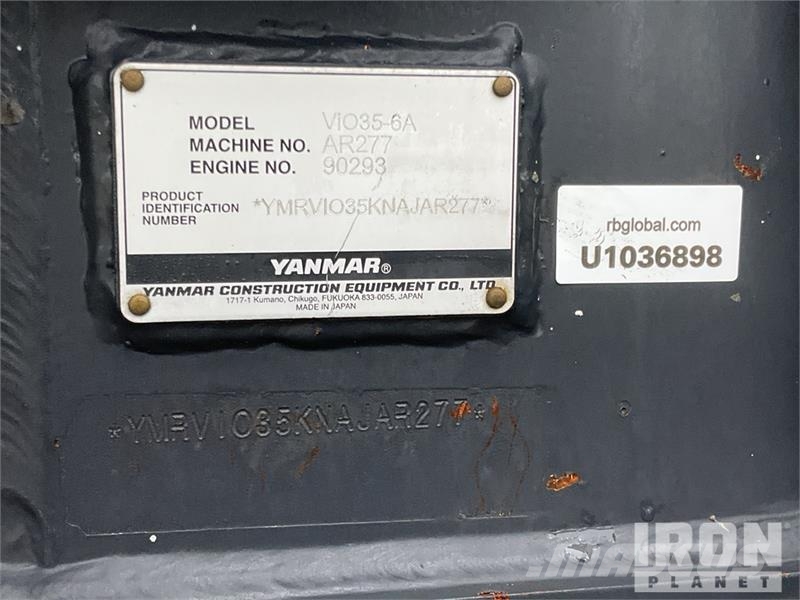 Yanmar ViO35-6A Mini bageri <7t